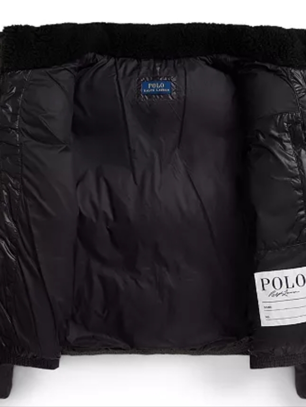 Labor Day Sale NWT- Polo Black Coat SIZE 16 L, CAN FIT A XS OR S WOMEN PETITE - Picture 4 of 4